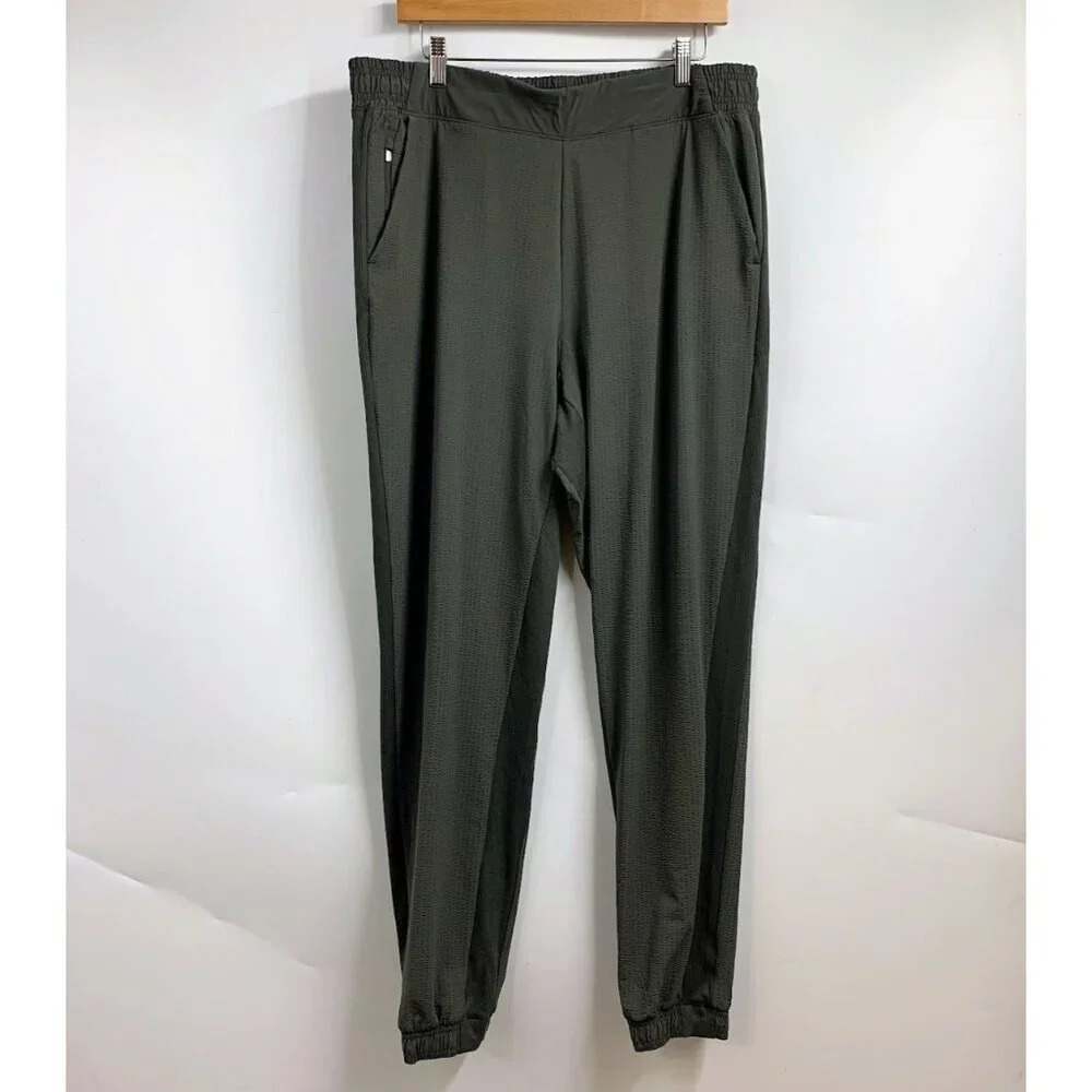 Athleta Women's Textured‎ Brooklyn Jogger 566689 Athleisure Travel Pant Size 16T
